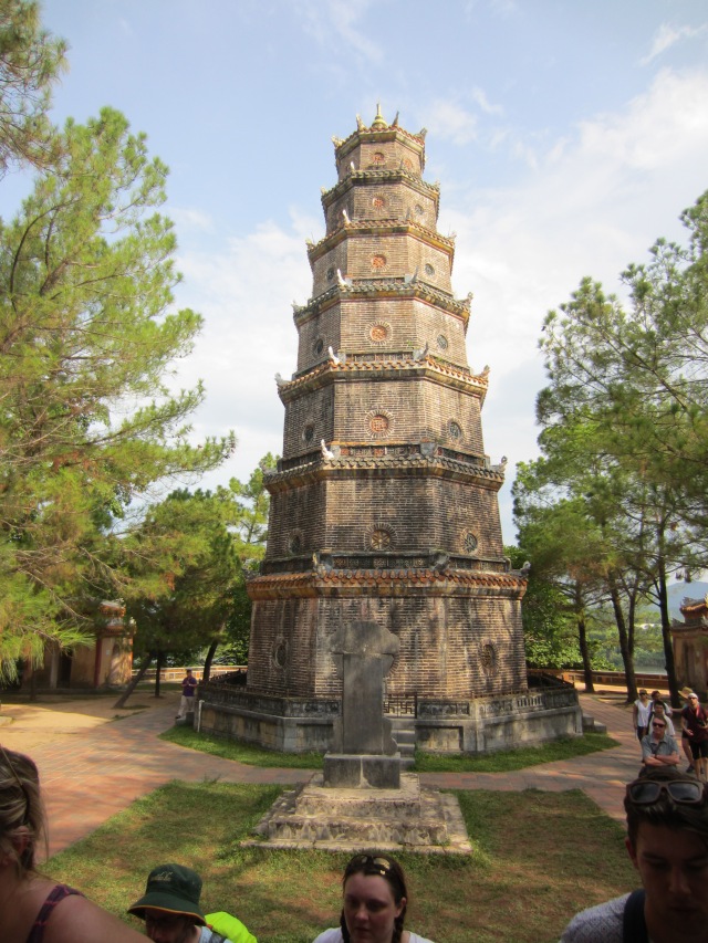 Monument at a pagoda, July 14, 2015